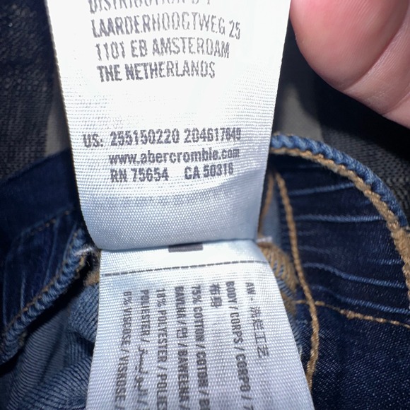 Abercrombie Kids‎ Mid Rise Pull On Jean Legging Blue Denim Size 9/10 Short - Picture 5 of 6